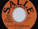 R&B Popcorn Mod Jazz Soul 45 ELLA FITZGERALD Boots Are Made For Walkin HEAR NM