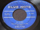 Ike Quebec   Everything Happens / Mardi-Gras   Blue Note 1804   RVG jazz 45 HEAR