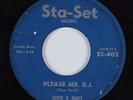 R&B Soul 45 EDDIE & MARY Please Mr. D.J. STA-SET HEAR