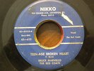 BRUCE MARVELLO/RED COATS Teen Age Broken Heart NIKKO HEAR RARE KY ROCKABILLY 45