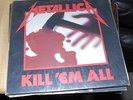 METALLICA KILL EM ALL LP MEGAFORCE SILVER LABEL MINT NM RARE  JAMES HETFIELD