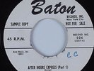 R&B Sax Rocker 45 FRANK FLOORSHOW CULLEY After Hours Express BATON HEAR dj