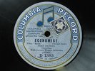 US COMEDIAN FRED DUPREZ SINGS 'ECONOMISE', 1916 CAST COLUMBIA 78