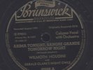 78 RPM RARE CALYPSO WILMOTH HOUDINI ON  BRUNSWICK 80086  MUST SEE/ VG++VG+++