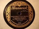 JAZZ HAL KEMP ORCH That's What I Call Heaven BRUNSWICK 4307