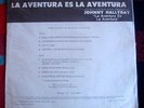 JOHNNY HALLYDAY FRANCIS LAI L'aventure c'est l'aventure URUGUAY RARE BACK PROMO
