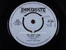 VAN LENTON = You Don't Care = NEAR MINT = IMMEDIATE 008 = Beat Soul Female Dance