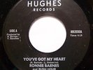 RONNIE BARNES Rush Hour You've Got My Heart HUGHES 2050 45 Record Modern Soul
