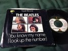 THE BEATLES Orig Apple 45 & Picture Sleeve 1970  Let It Be / You Know My Name