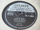FATS DOMINO * LITTLE MARY / THE PRISONERS SONG *EX