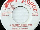 PRISCILLA BOWMAN & SPANIELS 45 A Rockin' Good Way ABNER Doo Wop PROMO #BB1427