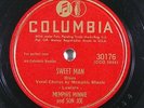 Blues 78 MEMPHIS MINNIE Sweet Man / Tears On My Pillow on Columbia
