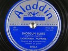 Blues 78 LIGHTNING HOPKINS Shotgun Blues / Rollin' Blues on Aladdin