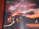 GENESIS AND THEN THERE WERE THREE SIGNED AUTOGRAPHED ALL 3 PHIL COLLINS FRAMED