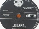 ELVIS PRESLEY   I GOT STUNG   ONE NIGHT   UK 78 RECORD   ROCK N ROLL ROCKABILLY
