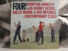 FOUR  HAMPTON HAWES LP EX+/NM CONTEMPORARY USA MONO DG C3553 YELLOW LABEL