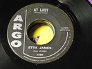 ETTA JAMES: At Last / I Just Want To Make Love To You 45 rare Soul ARGO Original