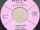 RARE TEEN, RONNIE MURRAY, I ALWAYS WILL, ON KIPPO K-1006