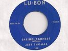 JEFF THOMAS : Spring Sadness / I'm Beginning To See (Lu-Bon) Popcorn R&B 45 HEAR