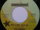 Hangmen - What a Girl Can't Do / The Girl Who Faded Away. 2 Sided Garage Beauty