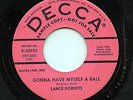 HEAR- Rare Rockabilly / Teen 45- Lance Roberts - Gonna Have Myself A Ball- PROMO