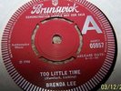 POPCORN BRENDA LEE RARE UK DEMO TIME AND TIME AGAIN TOO LITTLE TIME