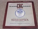 CBC Radio Broadcast 33 LP record ART MORROW JOYCE HAHN Canadian transcription
