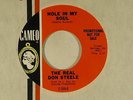 The Real Don Steele 45 HOLE IN MY SOUL / TINA DELGADO IS ALIVE   M- to VG++ rock