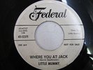 LITTLE MUMMY Where You At Jack FEDERAL R&B Rocker WHITE LABEL PROMO