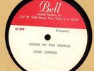 The Beatles John Lennon acetate / Power to the People. Bell Sound S