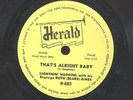 Lightin Hopkins With Ruth Ames That's Alright Baby 78 rpm 10 Record Herald Label