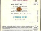 CARLO BUTI - Nostalgia d'amore (EP 4 brani)