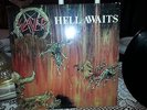 SLAYER HELL AWAITS FIRST COMBAT IMPORTANT METAL BLADE PRESS WITH INLAY VENOM