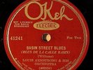 LOUIS ARMSTRONG & HIS ORCH. OKEH Basin Street Blues E+
