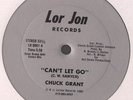 CHUCK GRANT can't let go RARE DISCO 12