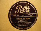 MAGDA TAGLIAFERO Piano , SCHUMANN Carnaval de Vienne - 3 x 78 rpm Pathé (1934)