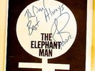 David Bowie - The Elephant Man Promo Pin + Playbill Signed By Todd Rundgren