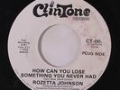 rare Soul 45 ROZETTA JOHNSON on CLINTONE Listen