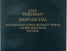 IGNAZ FRIEDMAN Piano Recital MENDELSSOHN/CHOPIN/ENCORES 2 LP Opal/Pearl 802/3