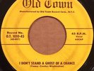 Doo Wop 45 THE SOLITAIRES I Don't Stand a Ghost of a Chance Old Town #1010 HEAR