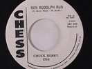 CHUCK BERRY: Run Rudolph Run / Merry Christmas Baby 45 (dj, xol) Blues & R&B