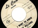 Ray Williams+Mastertones I Want 2 Know/Squonk 1961 Le Cam northern soul VG+ HEAR
