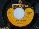 THE DOORS Light My Fire RARE 1967 OLD ELEKTRA LABEL 1st PRESSING 45 MINT