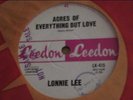 LONNIE LEE RARE WHITE LABEL 1963  45 rpm SAMPLE