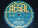 PORTUGAL 78 rpm RECORD Regal AMALIA RODRIGUES Fado FUÉ DIOS / NO ES DESGRACIA...
