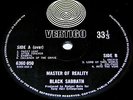 BLACK SABBATH - MASTER of REALITY - RARE 1st UK PRESS   VERTIGO SWIRL + INNER