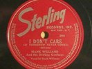 Sterling 208 Hank Williams 78 