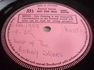 ROLLING STONES - 'BEST OF' ONE SIDED UK DECCA TEST PRESSING - NEAR TO MINT