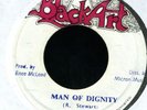 013 ROMAN STEWART-MAN OF DIGNITY-BLACK ART-- REGGAE 45 7