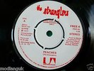 STRANGLERS PEACHES RARE  UK 1977 FREE 4 PROMO  6-5-77 RELEASE DATE